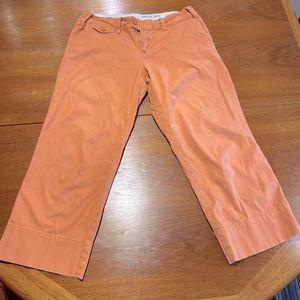 Anthropologie Paper Boy salmon cropped pants size 4